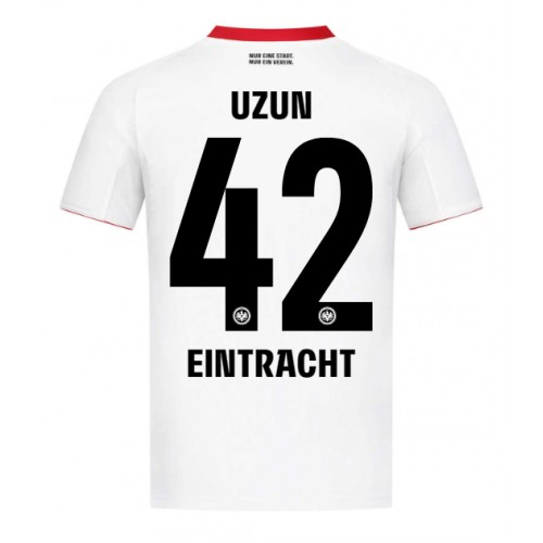Eintracht Frankfurt Can Uzun #42 Replika Bortatröja 2025-26 Kortärmad Eintracht Frankfurt Can Uzun #42 Replika Bortatröja 2025-26 Kortärmad